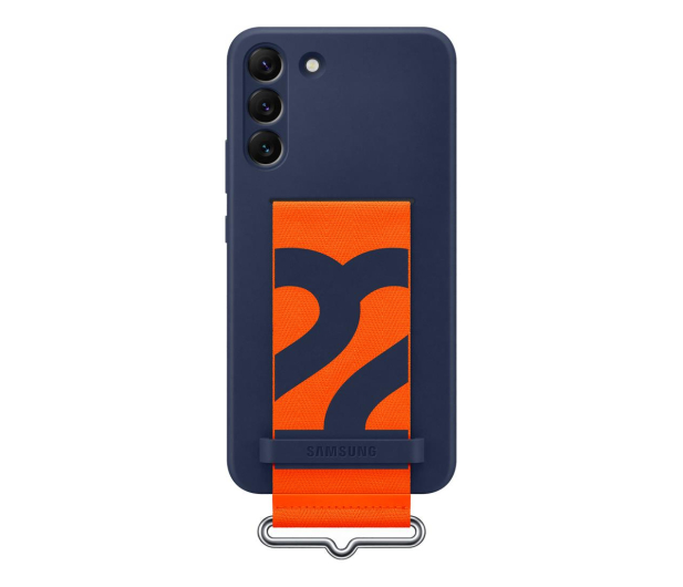 SAMSUNG Etui Silicone Cover z paskiem do Samsung S22+ Navy - 718305 - zdjęcie